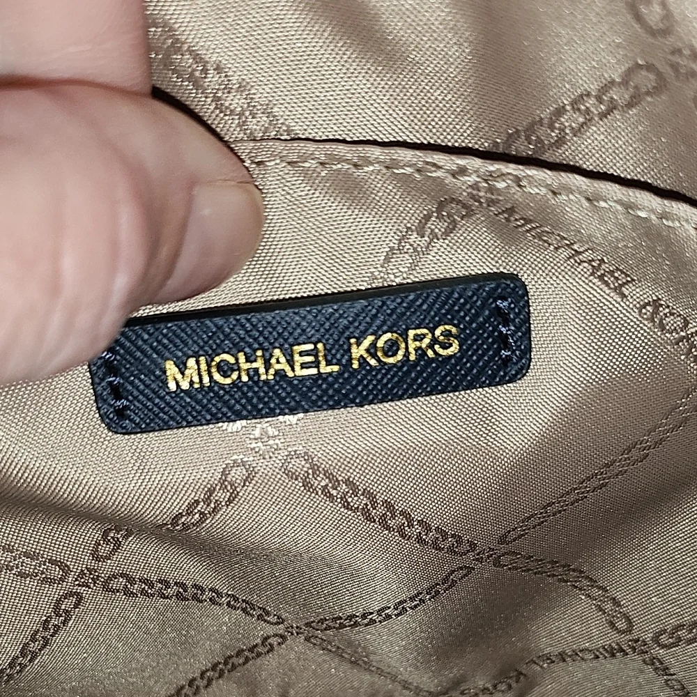 MICHAEL Michael Kors Navy Crossbody Bag with Gold Details